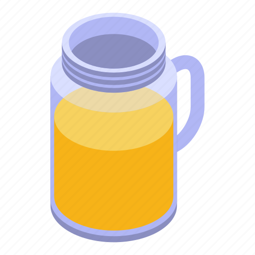 Cartoon, food, isometric, jug, juice, orange, water icon - Download on Iconfinder