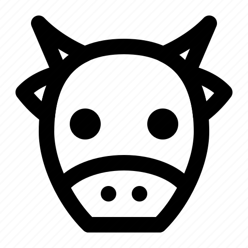 Animal, beef, calf, cow, face, moo icon - Download on Iconfinder