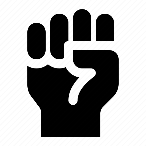 Fist, gesture, hand, protest, punch, rise icon - Download on Iconfinder