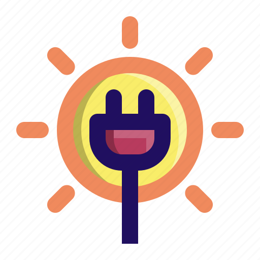 Electricity, plug, power, solar, sun icon - Download on Iconfinder