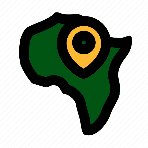 Africa, pin, forest, jungle icon - Download on Iconfinder