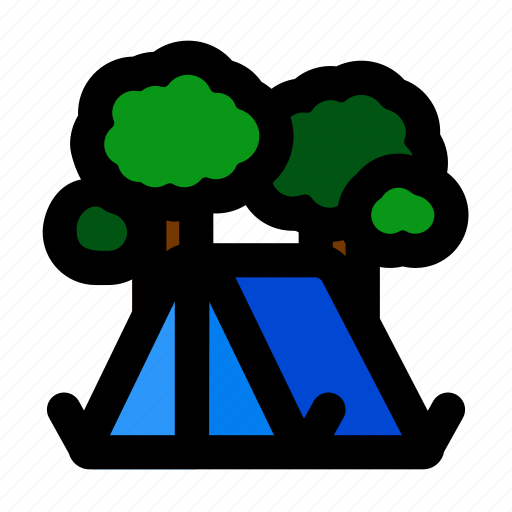 Camp, tree, forest, jungle icon - Download on Iconfinder
