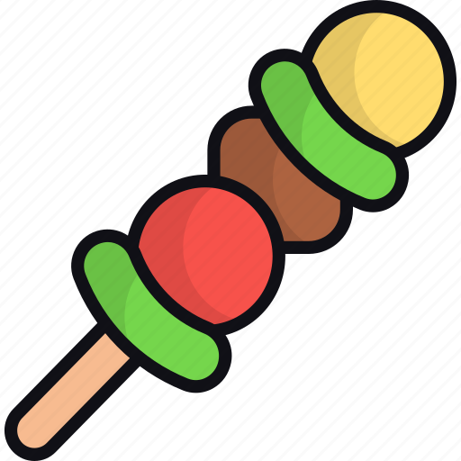 Bbq, barbecue, skewer, grilled, barbeque, food icon - Download on Iconfinder