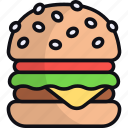 hamburger, fast food, junk food, meal, sandwich, takeaway