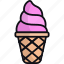 ice cream, dessert, gelato, sweet, summer, cone 