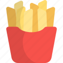french fries, fried potato, fast food, takeaway, junk food