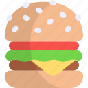 hamburger, fast food, junk food, meal, sandwich, takeaway