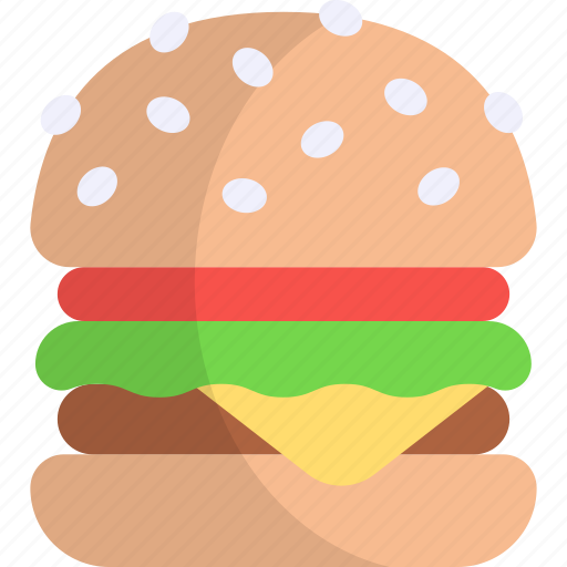 Hamburger, fast food, junk food, meal, sandwich, takeaway icon - Download on Iconfinder