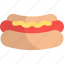 hot dog, sausage, fast food, junk food, meal, takeaway 