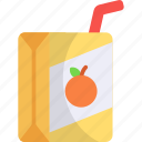 juice box, carton box, beverage, fruit juice, orange juice, drink