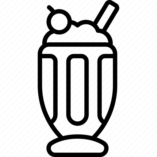 Milkshake, drink, beverage, smoothie, juice, glass icon - Download on Iconfinder