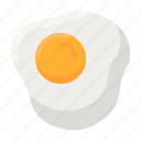 egg, breakfast, protein, yolk, fried, food, sunny side 