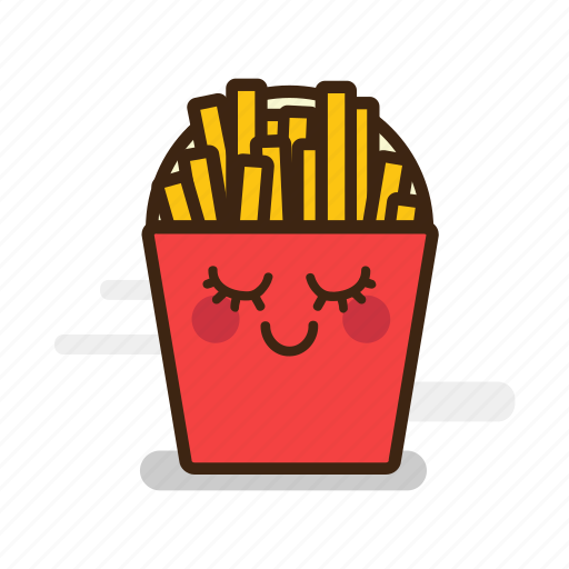 Cute, emoji, emoticon, expression, fast food, french, fries icon - Download on Iconfinder