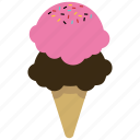 baskin robbins, cone, dessert, food, ice cream, junk food, sweet