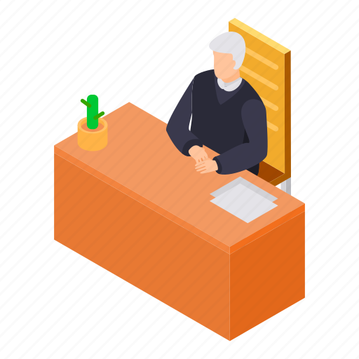 Cartoon, isometric, judge, man, person, tribunal, woman icon - Download on Iconfinder