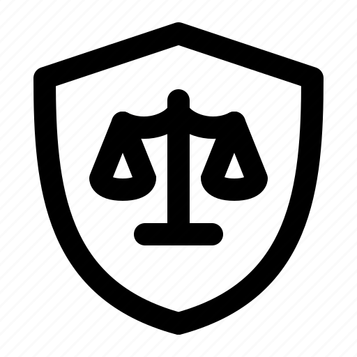 Law, protection, legal, secure, justice, shield icon - Download on Iconfinder