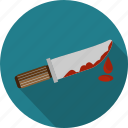 blood, crime, knife, cut, weapon, gear, tool