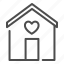 house, home, residential, building, heart, love, door 