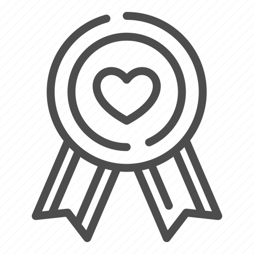 Quality, medal, best, award, heart, ribbon, love icon - Download on Iconfinder