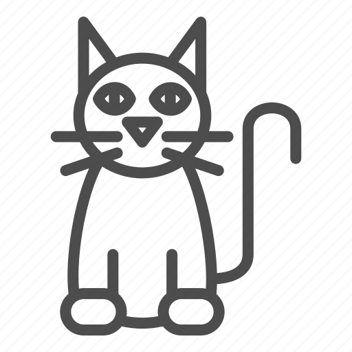 Cat, animal, kitten, cute, back, pet, tail icon - Download on Iconfinder