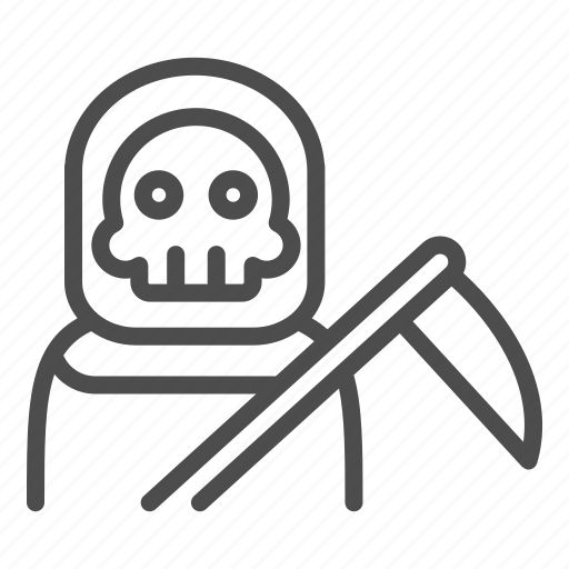 Death, fear, grave, horror, avatar, skull, scythe icon - Download on Iconfinder