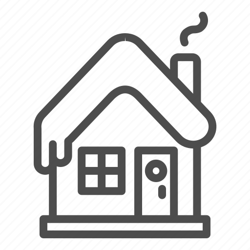 House, winter, christmas, home, building, snow, smoke icon - Download on Iconfinder