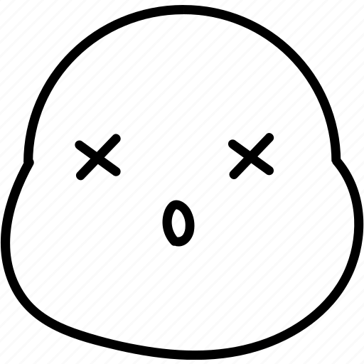 Dead, emoji, face, kawaii icon - Download on Iconfinder