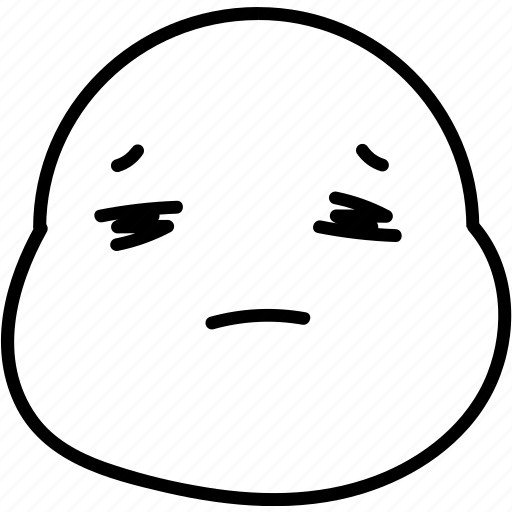 Emoji, face, kawaii, tired icon - Download on Iconfinder