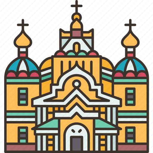 Ascension, cathedral, orthodox, architecture, kazakhstan icon - Download on Iconfinder