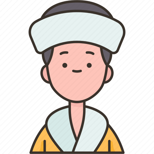 Kazakh, man, traditional, cloth, costume icon - Download on Iconfinder