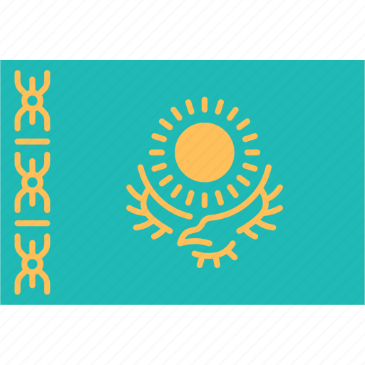 Kazakhstan, flag, country, national, government icon - Download on Iconfinder