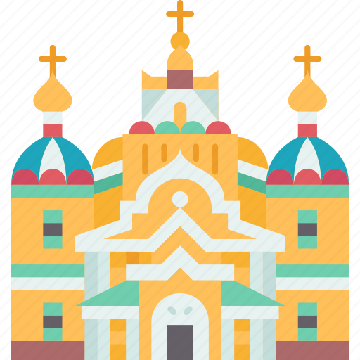 Ascension, cathedral, orthodox, architecture, kazakhstan icon - Download on Iconfinder