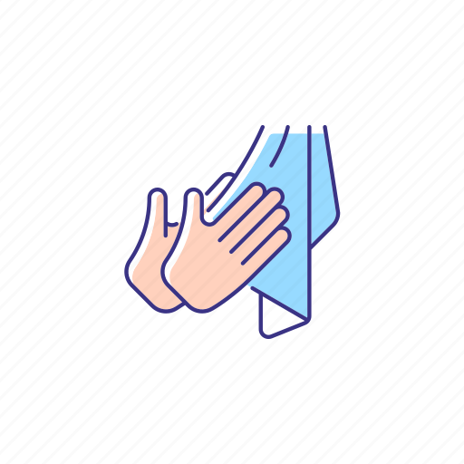 Dry hands, towel, bacteria removing, hand hygiene icon - Download on Iconfinder