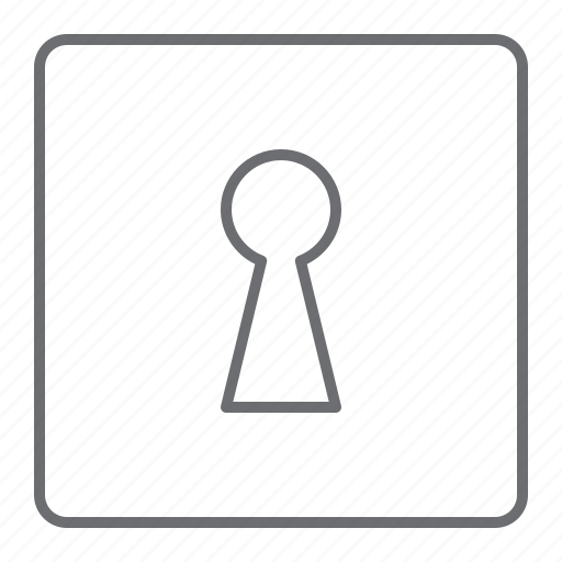 Keyhole, key, lock, security, safety icon - Download on Iconfinder