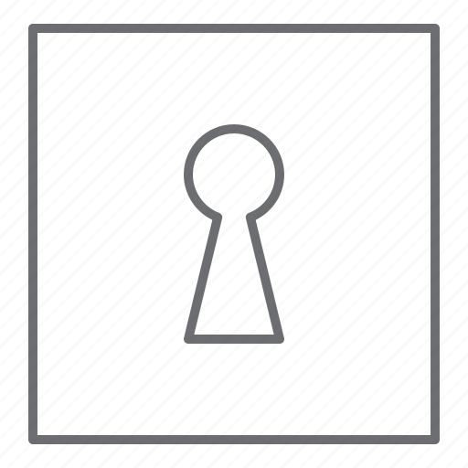 Keyhole, key, lock, security, protect icon - Download on Iconfinder