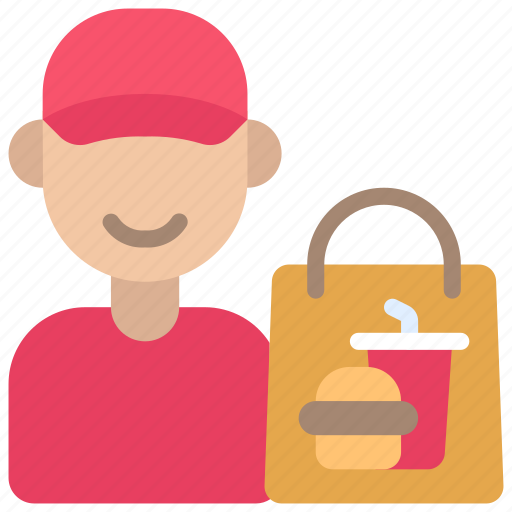 Takeout, delivery, worker, profession, job icon - Download on Iconfinder