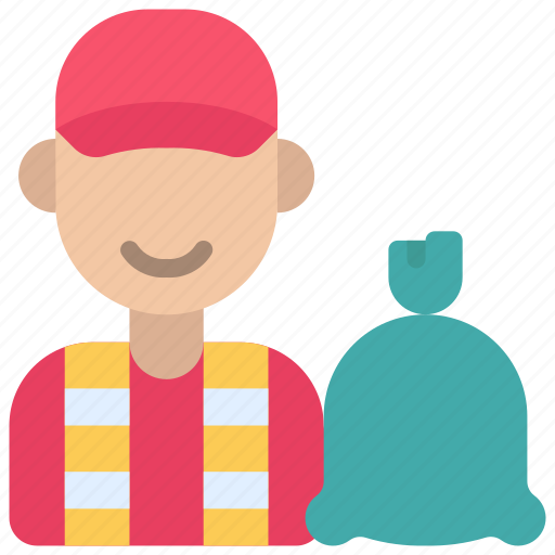 Waste, collector, worker, profession, job icon - Download on Iconfinder