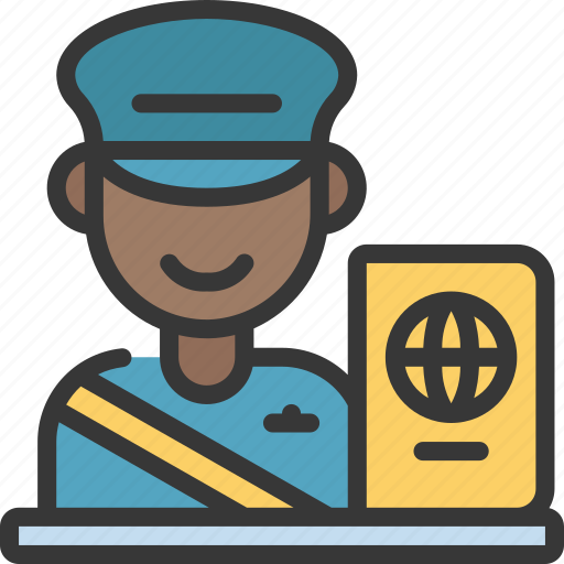 Border, security, worker, profession, job icon - Download on Iconfinder