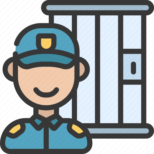 Prison, guard, worker, profession, job icon - Download on Iconfinder