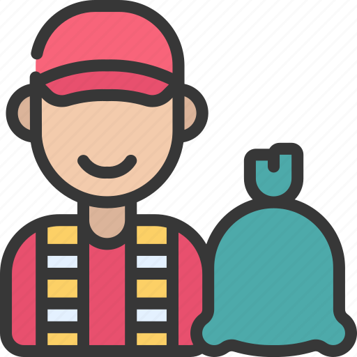 Waste, collector, worker, profession, job icon - Download on Iconfinder