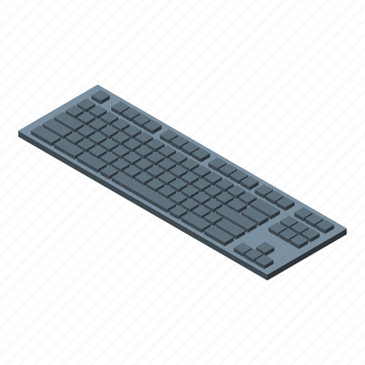 Business, cartoon, computer, digital, isometric, keyboard, woman icon - Download on Iconfinder