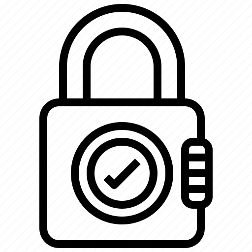 Secure, padlock, approved, protection, security icon - Download on Iconfinder