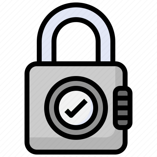 Secure, padlock, approved, protection, security icon - Download on Iconfinder