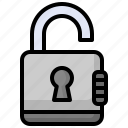 unlock, open, padlock, unsecure, protection, security