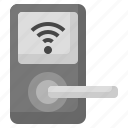smart, lock, home, door, handle, wifi, signal