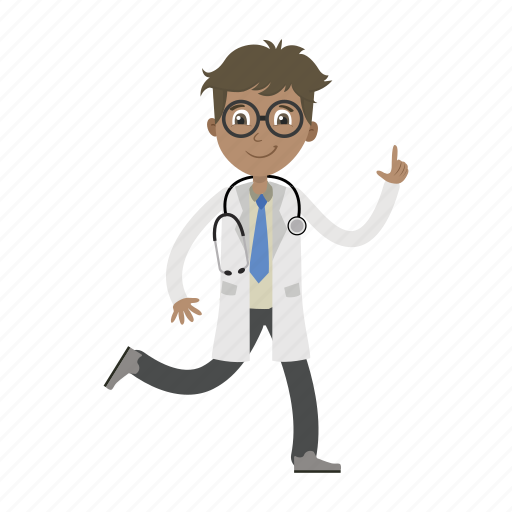 Boy, doctor, physician, running icon - Download on Iconfinder