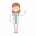 doctor, girl, kid, physician