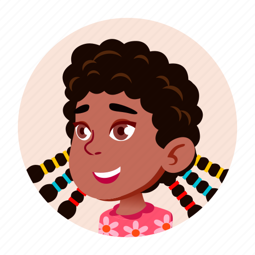 African, avatar, black, child, girl, kid icon - Download on Iconfinder