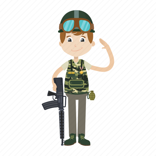 Army, gun, military, soldier icon - Download on Iconfinder