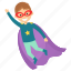 child superhero, comic superhero, superhero cartoon, superhero kid, superman flying 